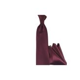 Bordo Mürdüm Düz Sade Kravat 4151-Bordo