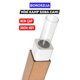 BOROSİLLA Mini Kamp Soba Camı