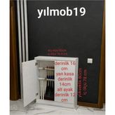 Boru Gizleme Dolabı 80*80 Beyaz