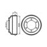 Bosch 0986477047 Arka Fren Kampanası Transit T15 93 98 92VB1126BA