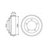 Bosch 0986477204 Fren Kampanası - 254 59.5 mm