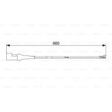 Bosch 1987473575 Ford V362 14-1987473552 1843313 Fren Balatası İçin Arka Fren İkaz Kablosu