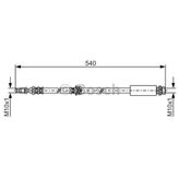 Bosch 1987476057 Fren Hortumu Ön 540.00 Mm 2N112078ac