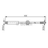 Bosch 1987476182 Fren Hortumu Arka 435.00 Mm