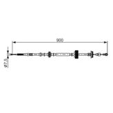 Bosch 1987482793 El Fren Teli Arka Sağ Bmw E70 E71 F15 F16 34436772104