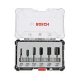 Bosch 6 Parça Düz 8 mm (Pro) Freze Seti -
