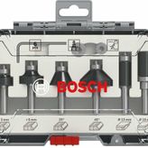 Bosch 6lı Karışık 8 mm Şaftlı Pro Freze Seti