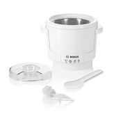 Bosch buz hazırlayıcı MUZ5EB2, 550 ml, ev yapımı dondurma, şerbet ve dondurulmuş yoğurt, beyaz, 4 serisi mutfak robotu için uygun