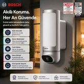Bosch Dış Mekân Güvenlik Kamerası "hareketi Algıladığında Alanı Da Aydınlatsın" - Siyah - Beyaz