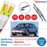 Bosch Eco Opel Vectra C 2003-2008 Silecek Takımı
