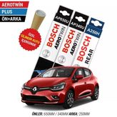 Bosch Renault Clio 4 Ön Arka Silecek (2012-2020) Bosch Aerotwin Plus