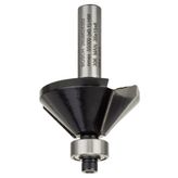 Bosch Standard Seri Ahşap İçin 8x11x45 mm Çift Oluklu Sert Metal Bilya Yataklı Pah Açma Frezesi