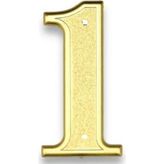 Bosphorus Kapı Numarası Vidalı Gold 1 Numara 12,5x4,5cm