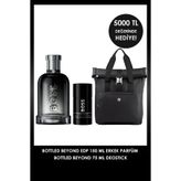BOSS Bottled Beyond EDP 150 ml Erkek Parfüm & Bottled Beyond 75 ml Deodorant Stick ve Sırt Çantası