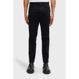 BOSS Erkek Slim Fit Esnek Pamuklu Normal Bel Düz Paça Siyah Pantolon