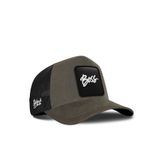 Boss Logolu Siyah-Haki Trucker Şapka