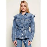 Boss Mavi Kadın Oversize Denim Ceket 50552472 - L
