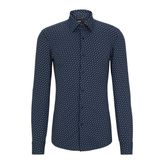 BOSS Monogram Baskılı Slim Fit Streç Gömlek Erkek GÖMLEK 50496801 475
