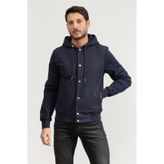 Boss P-Steele Erkek Kapüşonlu Sweatshirt,Mavi L