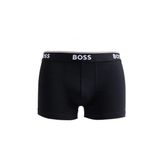 Boss Siyah - Gri Erkek Boxer Trunk 3P Power_