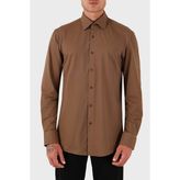 Boss Slim Fit Gömlek Yaka Uzun Kollu Gömlek Erkek Gömlek 50545428 217 - 40 - Kahve