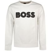 BOSS Sweatshirt Erkek Beyaz
