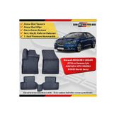 BOSSE North Renault Megane 4 Sedan Paspas Araca Özel 2016 Ve Sonrası Derin Havuzlu 3D Paspas North Serisi