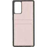 Bouletta Fxc-Cc Deri Telefon Kılıfı Samsung Note 20 Nu2 Pembe