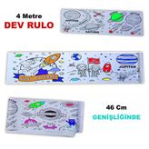 Boyama Kitabı Rulo Dev Boy 4 Metre Uzay Macerası
