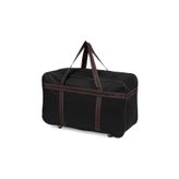 BOYRAZ Siyah Kulplu Orta Boy Valiz,seyahat Çantası,orta Boy Outdoor Çanta,tekerlekli Çanta 57 Cm