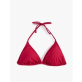 Boyundan Bağlamalı İpli Üçgen Bikini Üstü