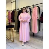 Bp Nervürlü Elbise - 1 - Pembe