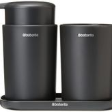 Brabantia banyo seti, koyu gri, 3'lü set