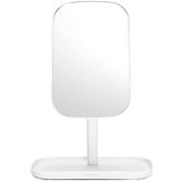 Brabantia ReNew 360° Ayarlanabilir Makyaj Banyo Aynası Stand ve Depolama Tepsisi (Beyaz) Makyaj için Kaymaz Tepsi Seti, Takı, Tıraş Aksesuarları