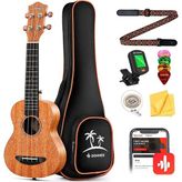 Braventa Collection Donner DUS-100 Soprano Ukulele Seti (Natural)