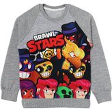 BRAWL STARS Erkek Çocuk Sweatshirt Gri