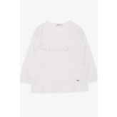 Breeze Ekru 3-8 Yaş BaskılıKız Çocuk Uzun Kollu T-shirt