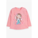 Breeze Somon 1-4 Yaş Uzun Kollu Sevimli Baskılı Kız Çocuk T-shirt