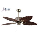 Breeze Urla Antik Bronz 122 cm Ahşap Kanatlı Tavan Vantilatörü