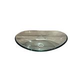 Brezza Şeffaf Elips Cam Lavabo - B-94
