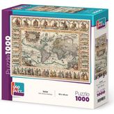 Brf Store Sidelyasell Eski Dünya Haritası 1000 Parça Puzzle