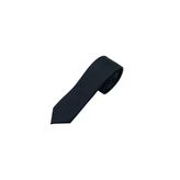 Brianze 5 Cm Siyah Diagonel Çizgili Slim Kravat