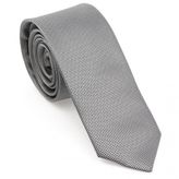 Brianze MKAS-9 Gri Oxford Model Mendilli Slim Kravat