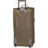 Bric's Milano X-Travel 77 cm Deri Detaylı Tekerlekli Seyahat Çantası Şık ve Çevre Dostu Tasarım - Kahverengi