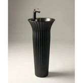 Bright Mat Siyah Monoblok Lavabo