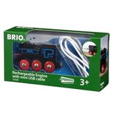 Brio 33599 USB ile Şarj Edilebilir Lokomotif