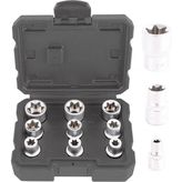 Brio Lokma Set Torx (Tork) Dişi 1/2 9 Parça (E10-E24) - Gri