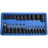 Brio Torx Lokma Seti 1/2 1/4 3/8 25 Parça T8-t60 / E4 - E22