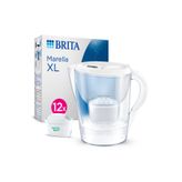 BRITA Marella XL 12x MAXTRA PRO Pure Performance Filtreli Su Arıtma Sürahisi - Beyaz (3,5L)