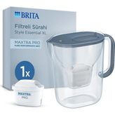 Brita Style Essential XL 1 x MAXTRA PRO Filtreli Su Arıtma Sürahisi Taş Mavisi 3,6 LT